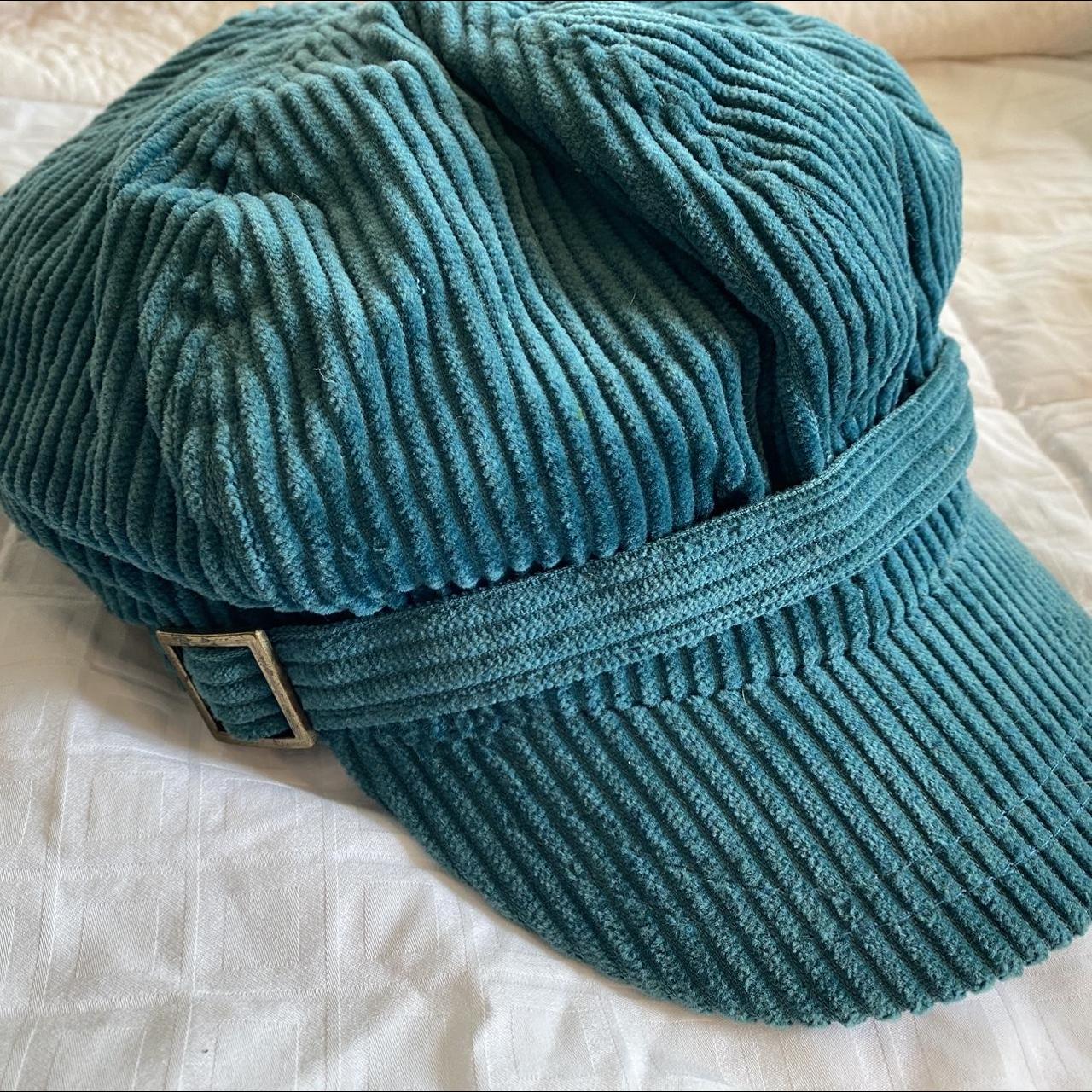 Scala Women's Blue and Green Hat | Depop