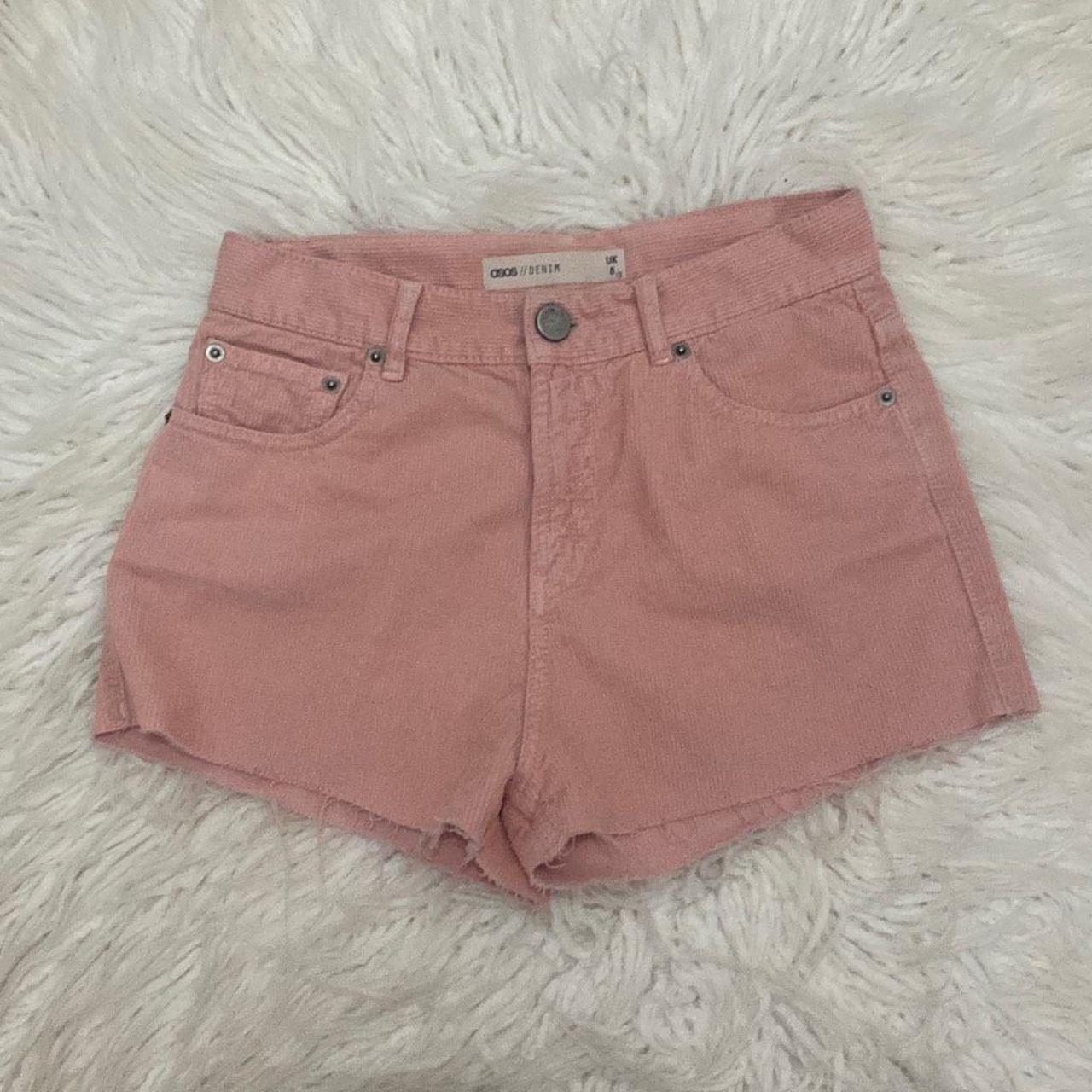 Light pink 2024 velvet shorts