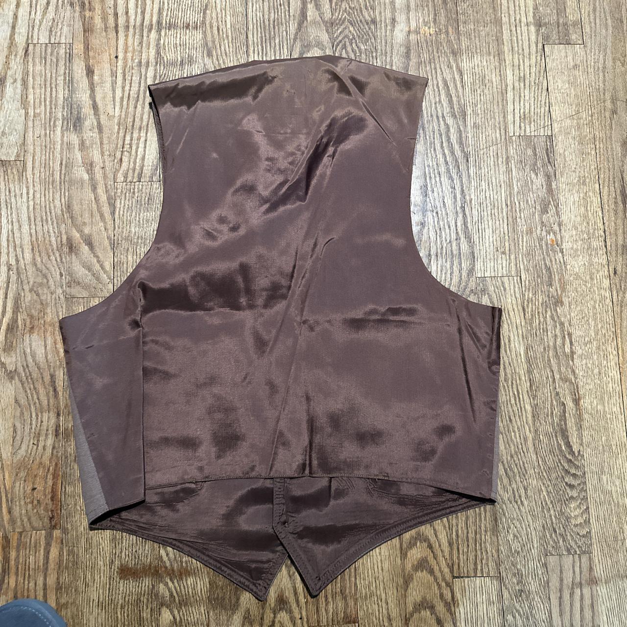 Lee Men's Vest - Brown - L – Vintage 1970s brown … - image 4