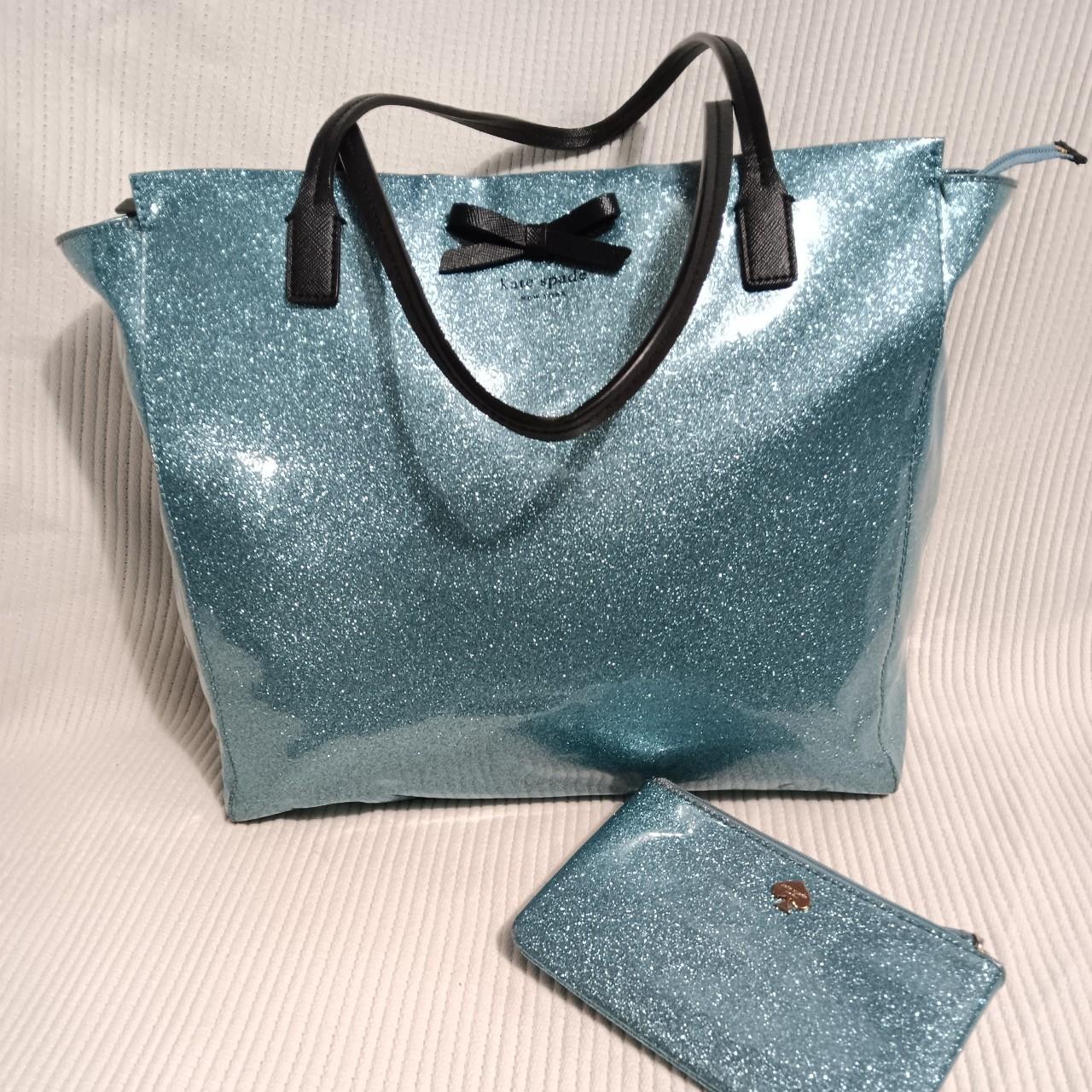 Kate spade blue hot sale sparkle purse