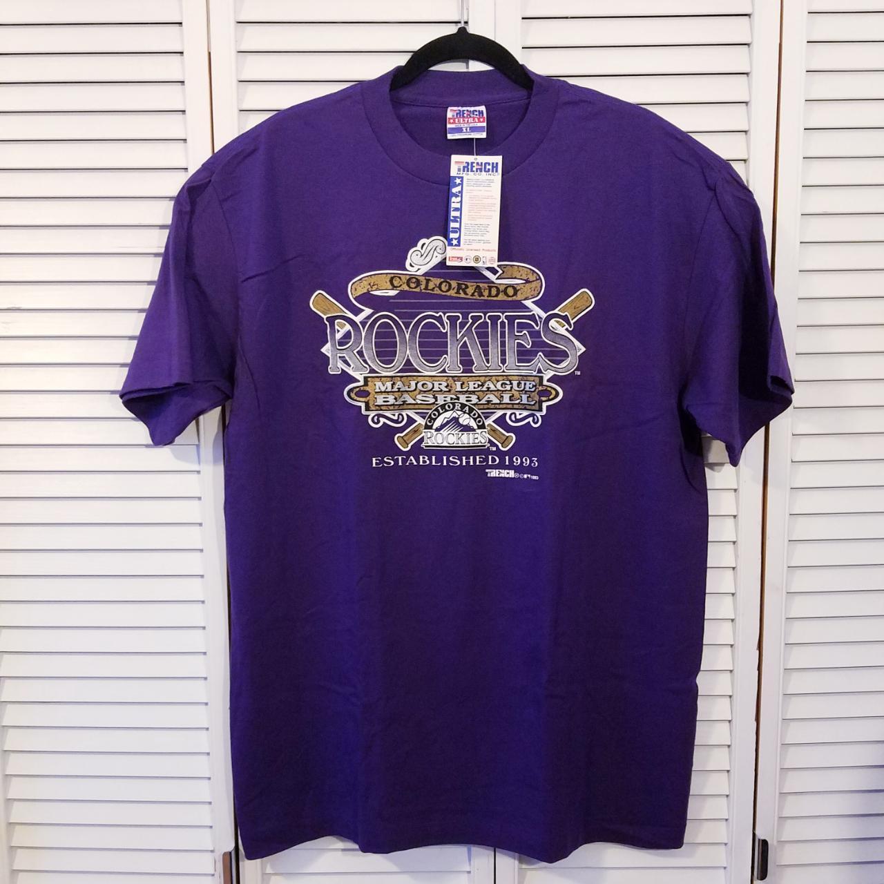 Vintage 1993 Colorado Rockies t-shirt Made In - Depop