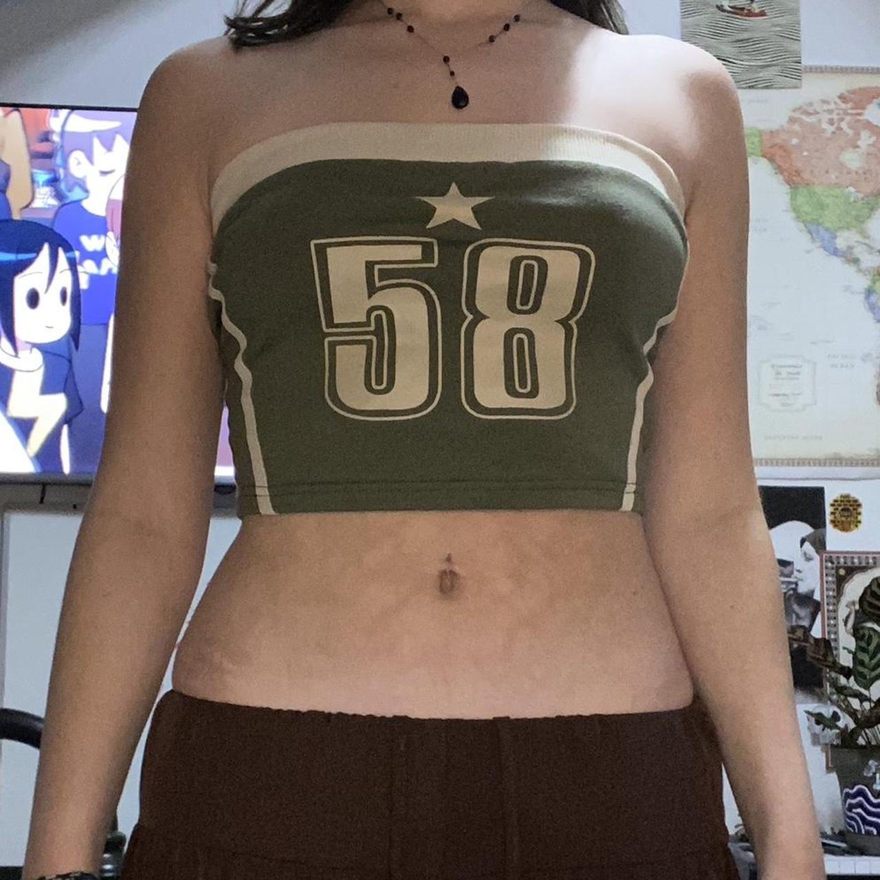 the cutest green tube top. this top makes the cutest... - Depop