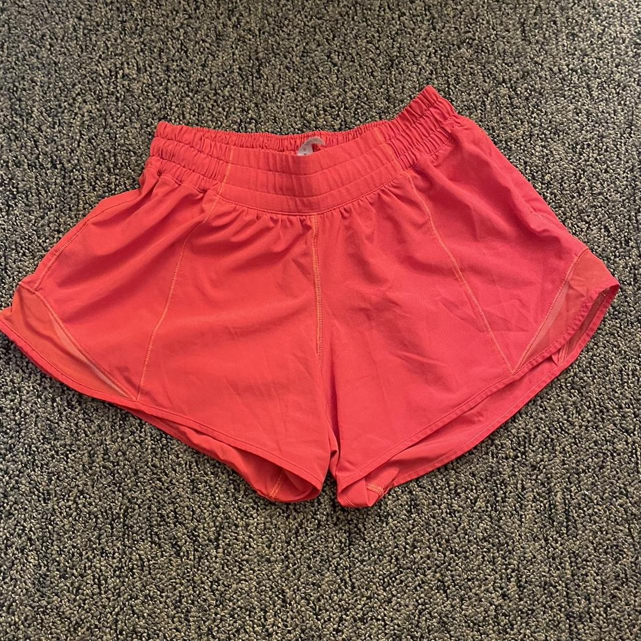 Lululemon Women's Red Shorts | Depop