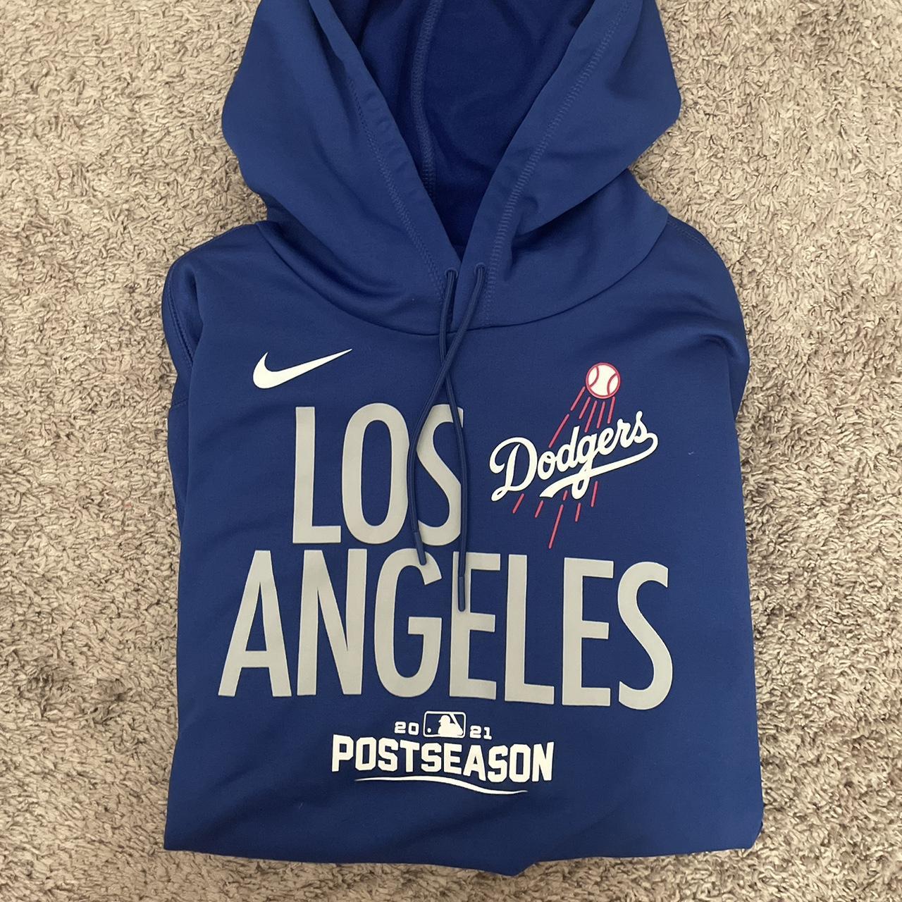 Men's XL Dodgers baseball hoodie super soft material - Depop