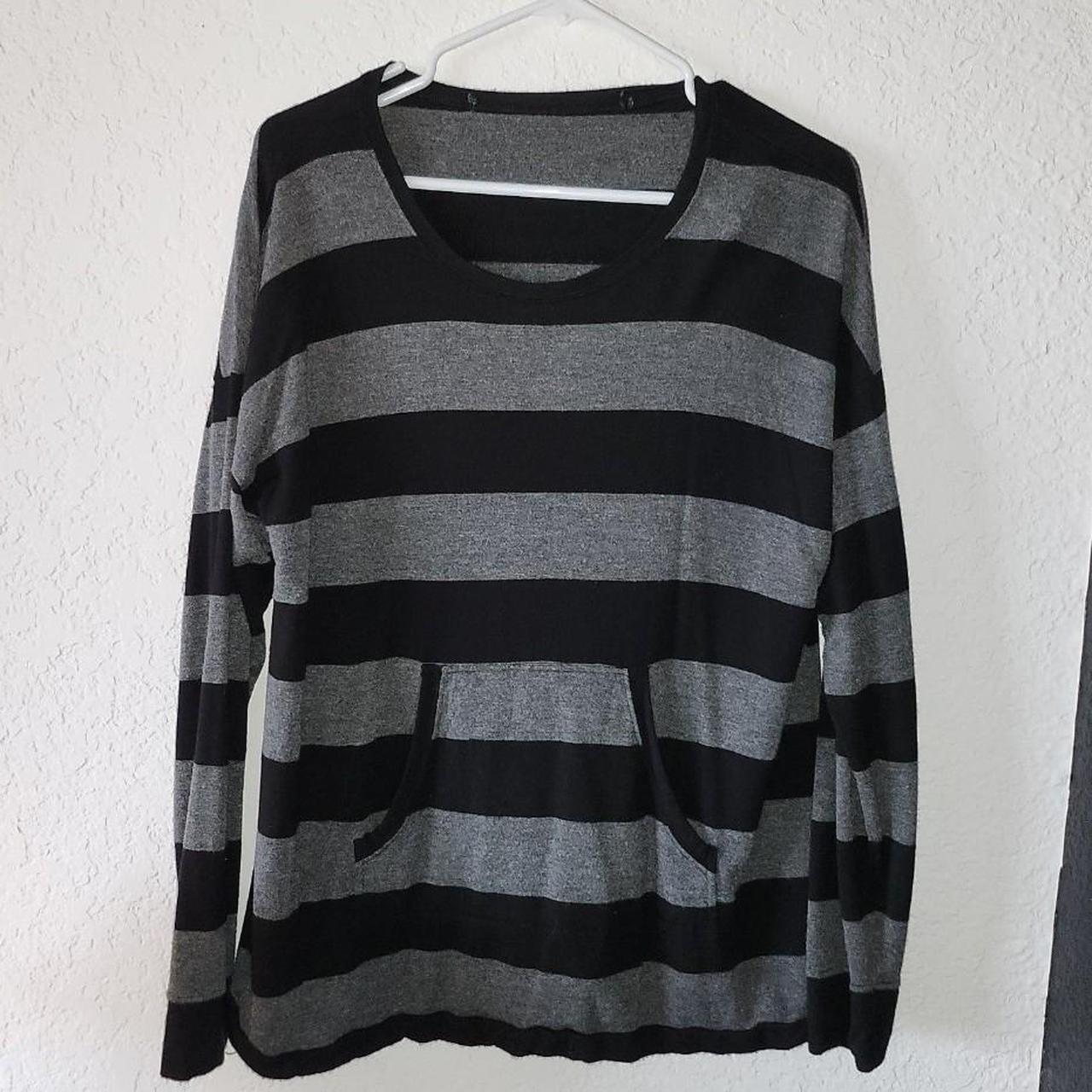 Emo striped sweater #emo #grunge #emocore - Depop