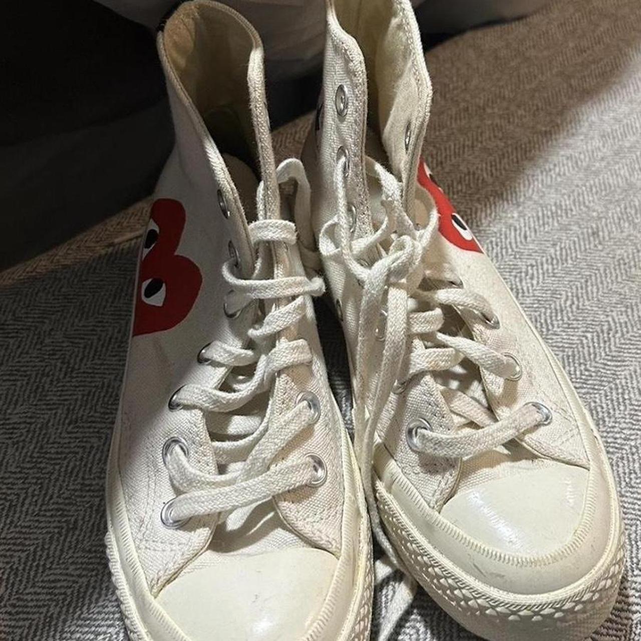 Comme fashion des garcons beige converse