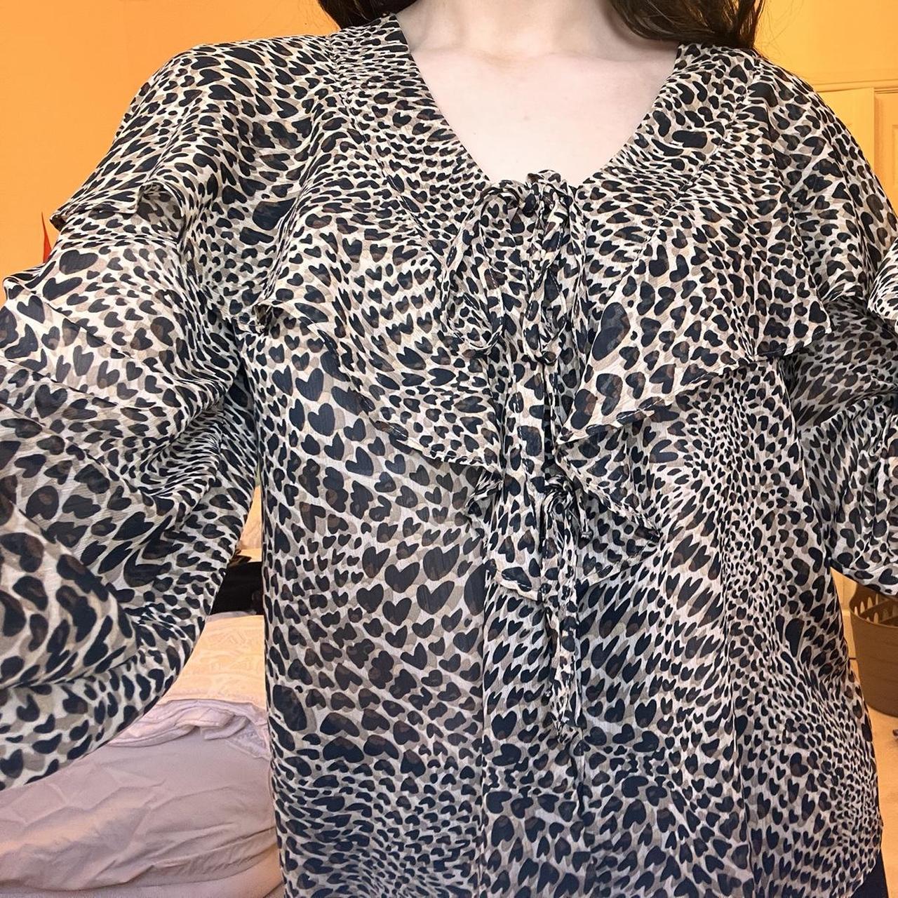 topshop heart blouse