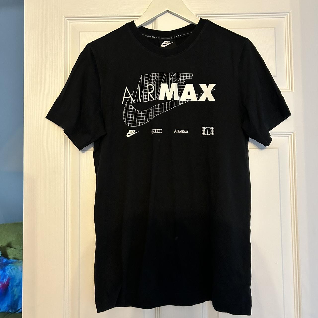 Black Nike air max t shirt Size small - Depop