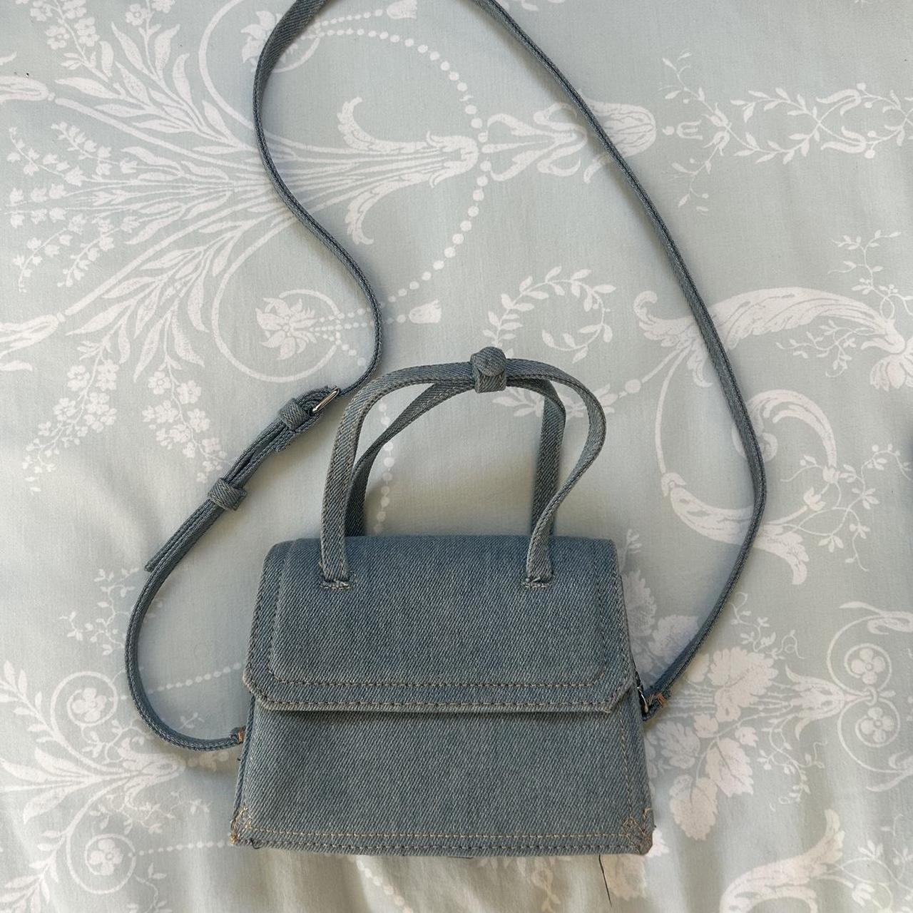 Small Zara crossover bag in denim Denim bag