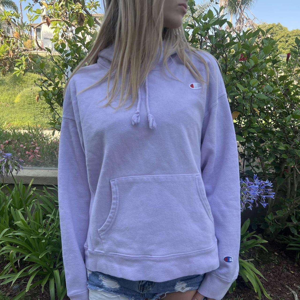 Periwinkle champion hoodie in perfect condition