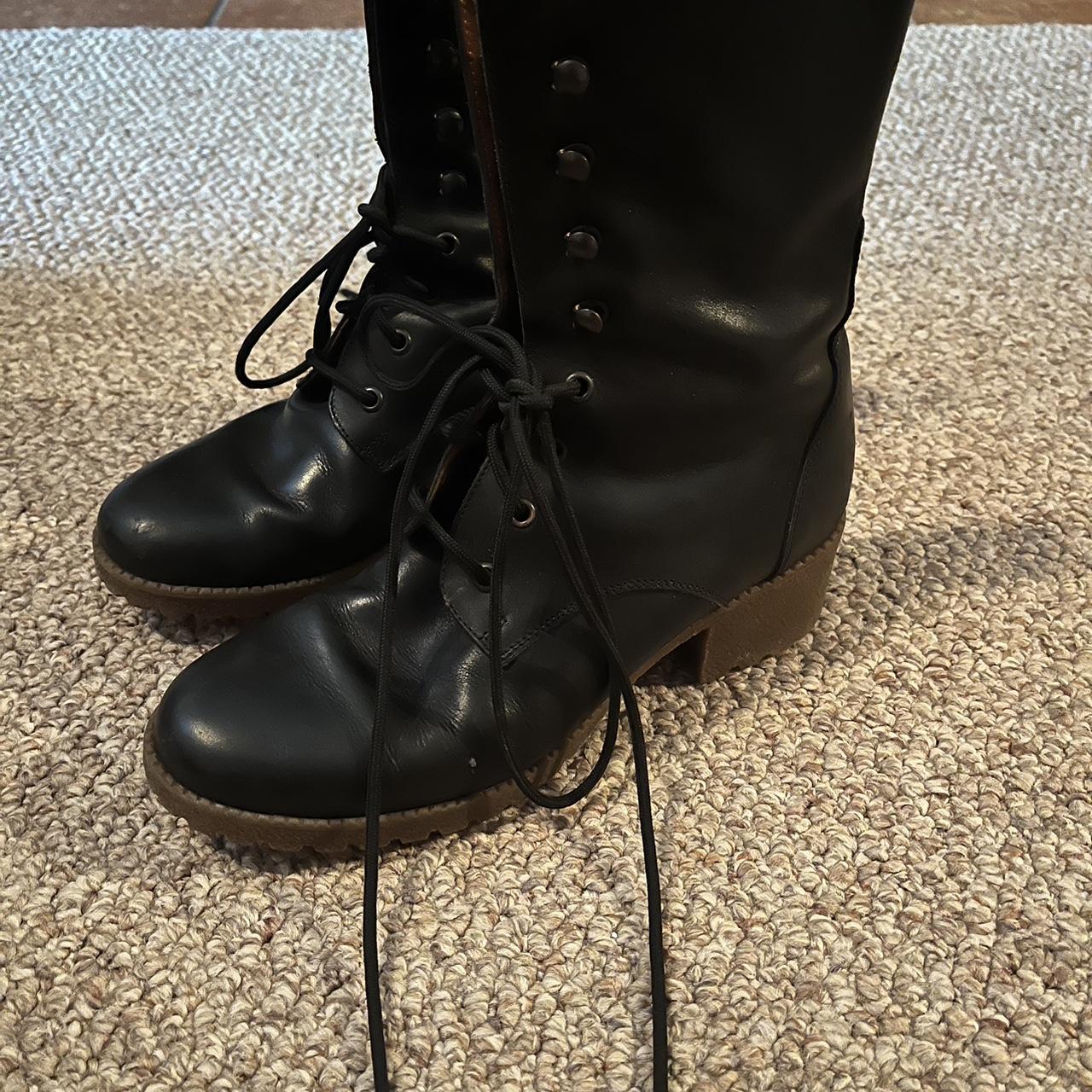 J crew 2025 lace up boots