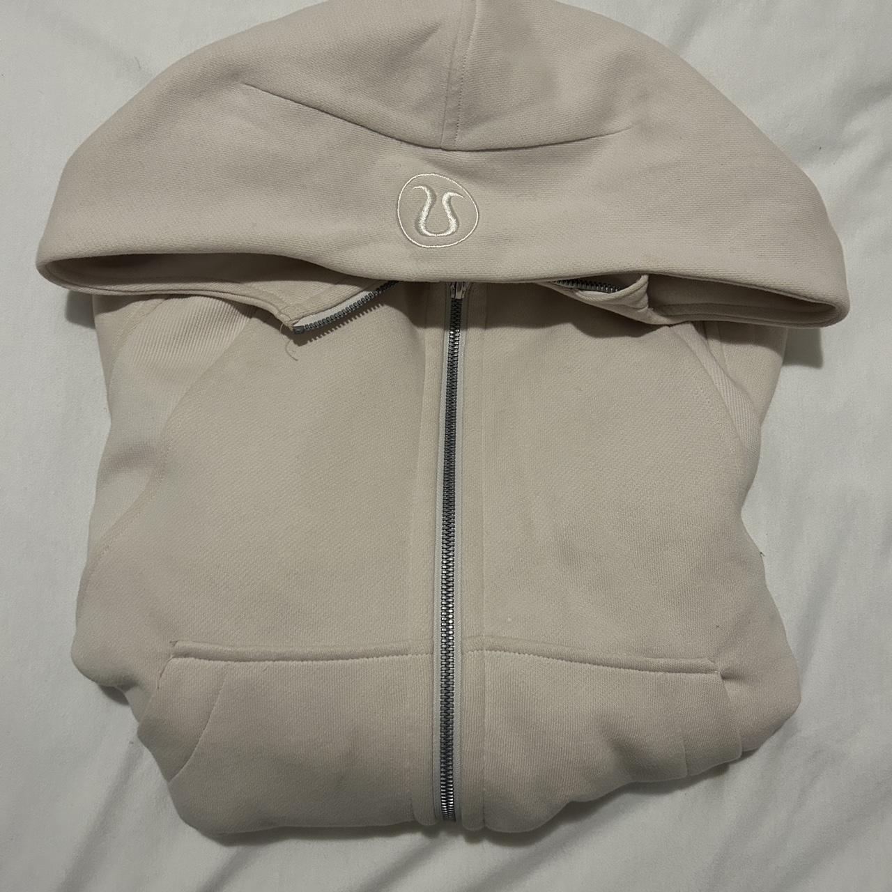 ON HOLD DO NOT BUY WHITE OPAL LULULEMON SCUBA HOODIE... Depop