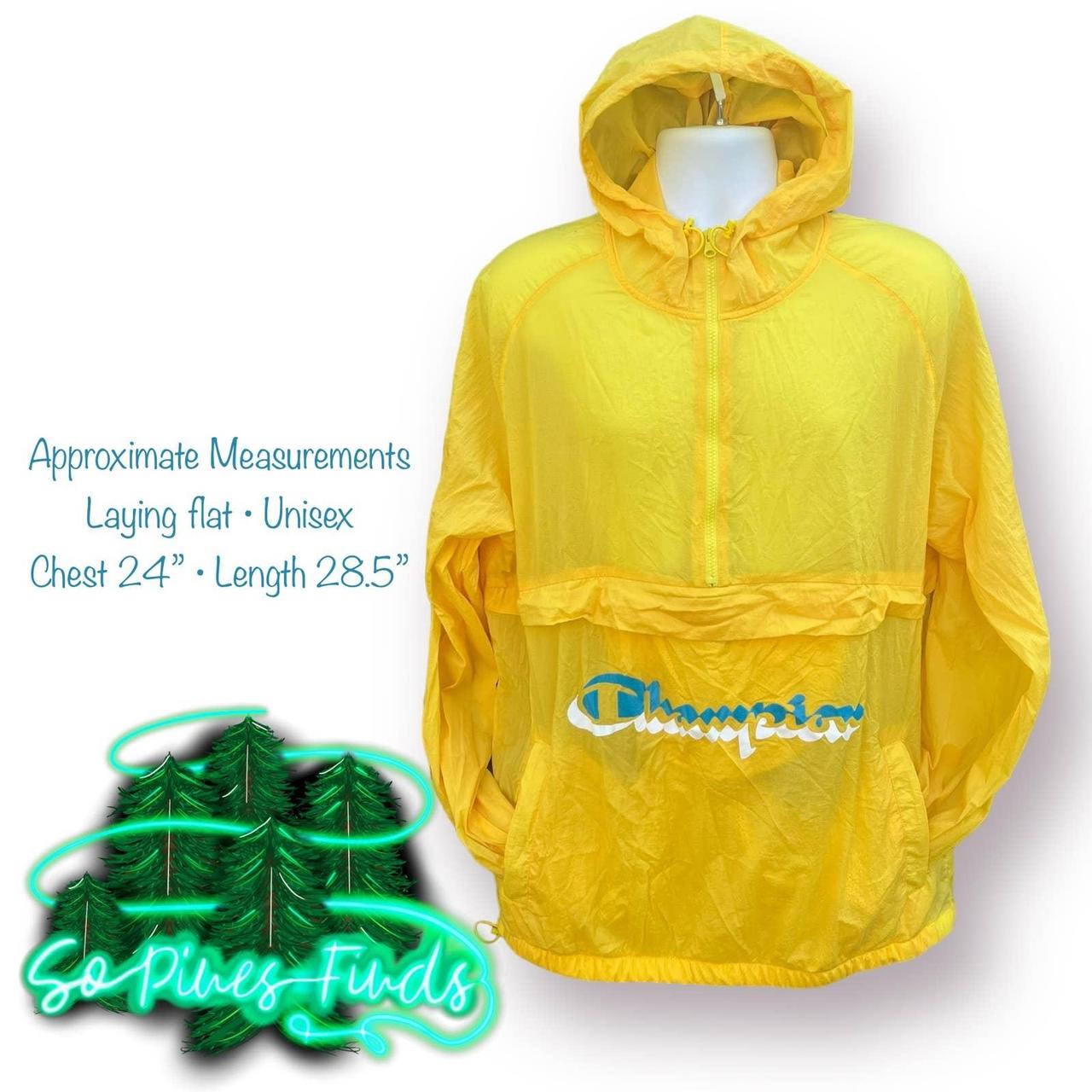 Yellow champion rain on sale jacket