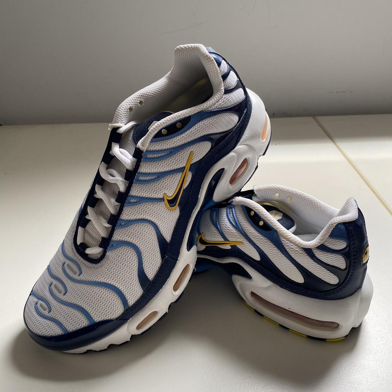 nike 1s blue and white