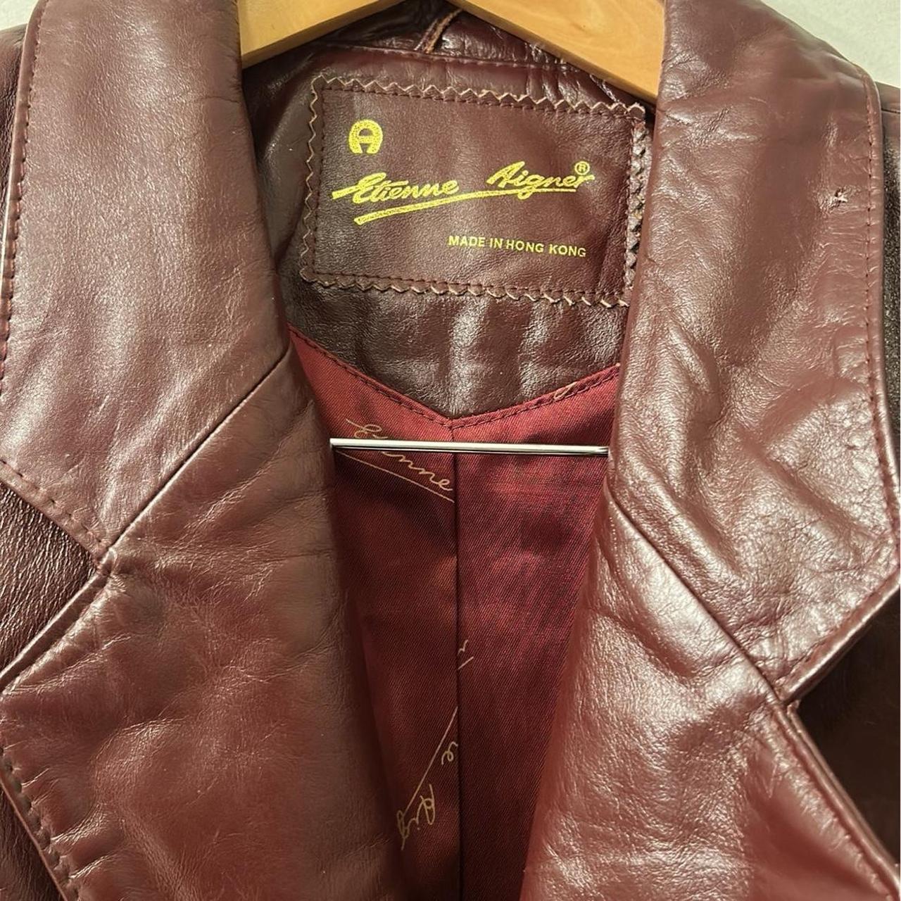 Vintage tienne Aigner Leather jacket. In great Depop