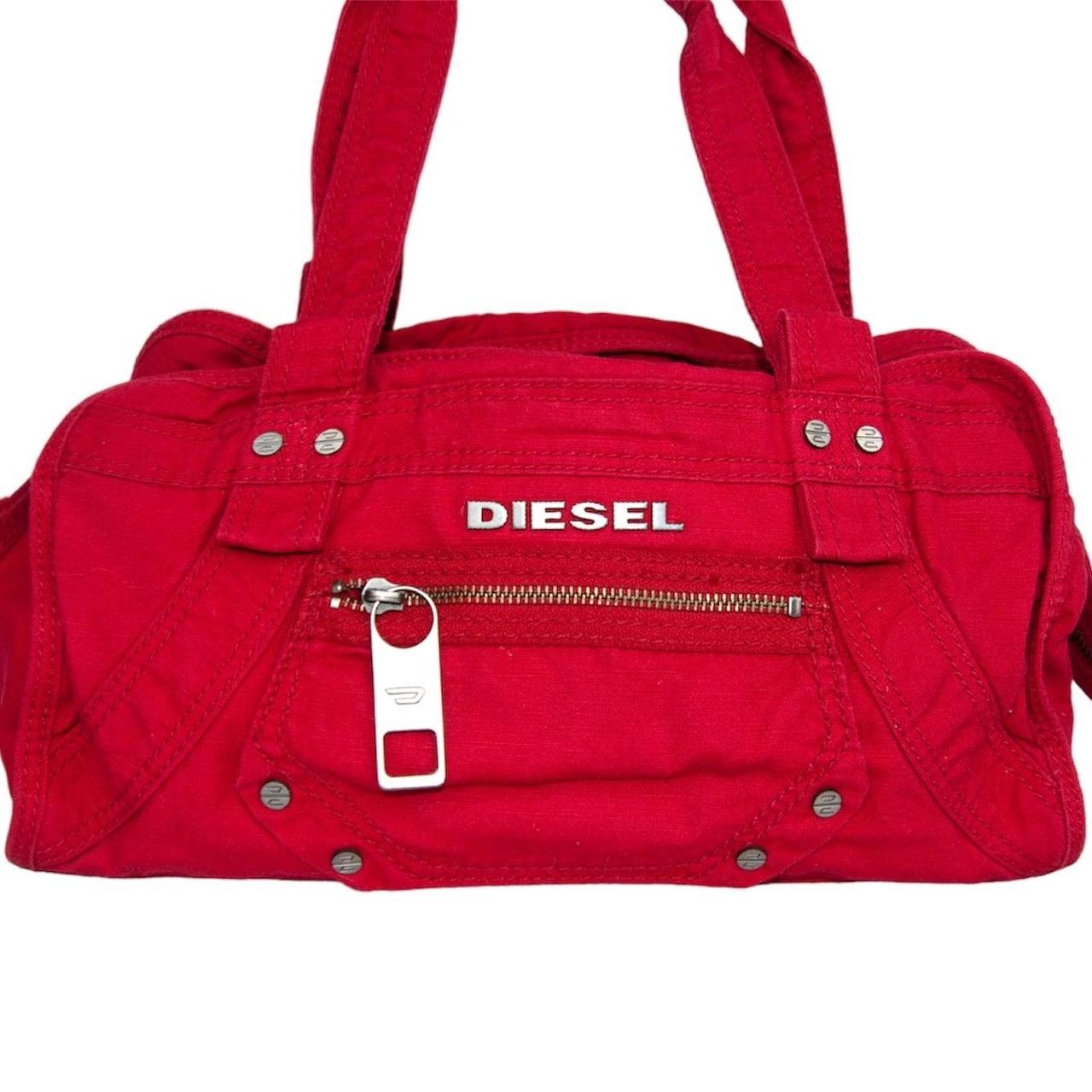 Diesel utility style cargo bag w silver metal... Depop