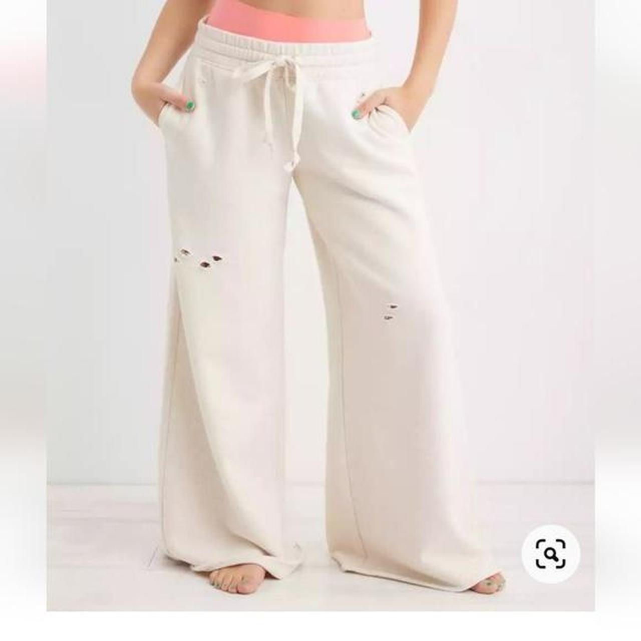 Aerie distressed sweatpants on sale