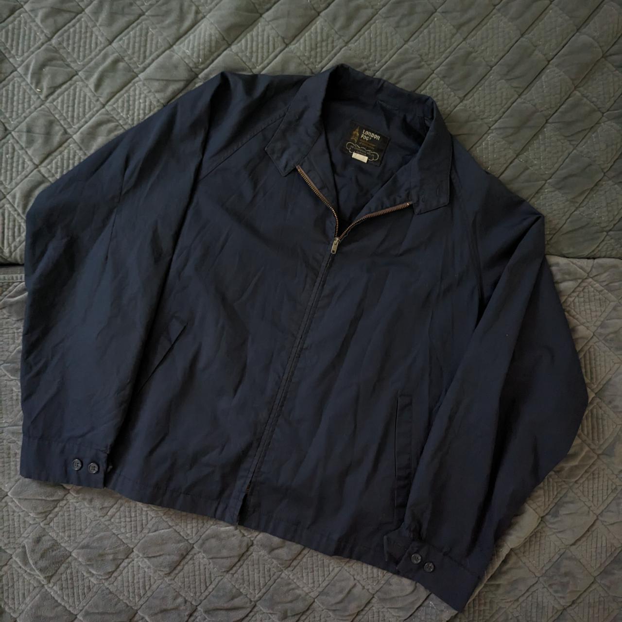 London Fog Men's Navy Jacket | Depop