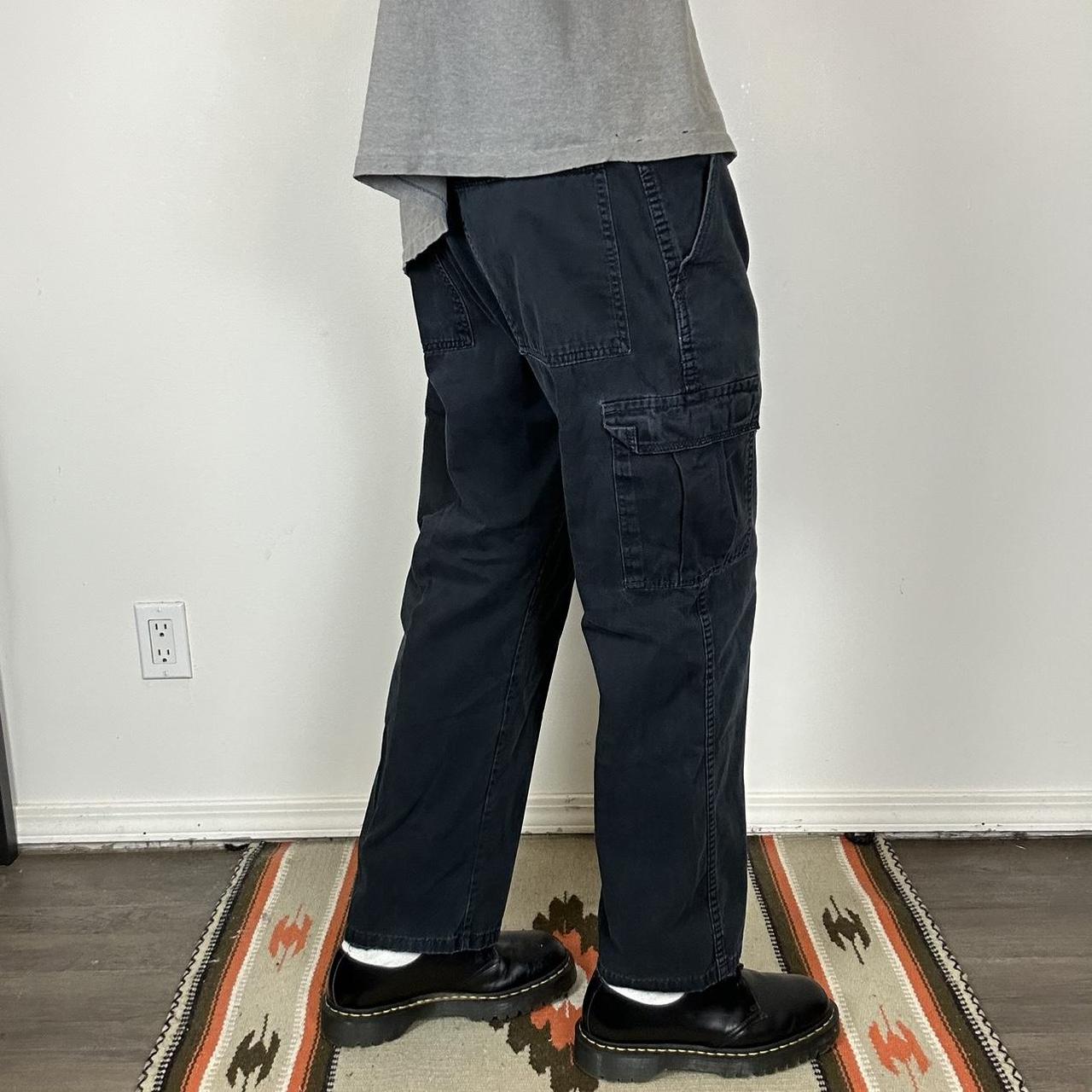 Vintage Wrangler 6 Pocket Black Cargo Work Pants... Depop