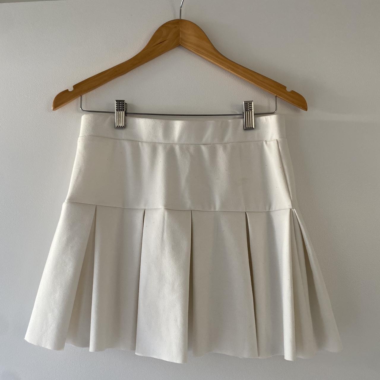 LIONESS white skirt - size medium Worn a number of... - Depop