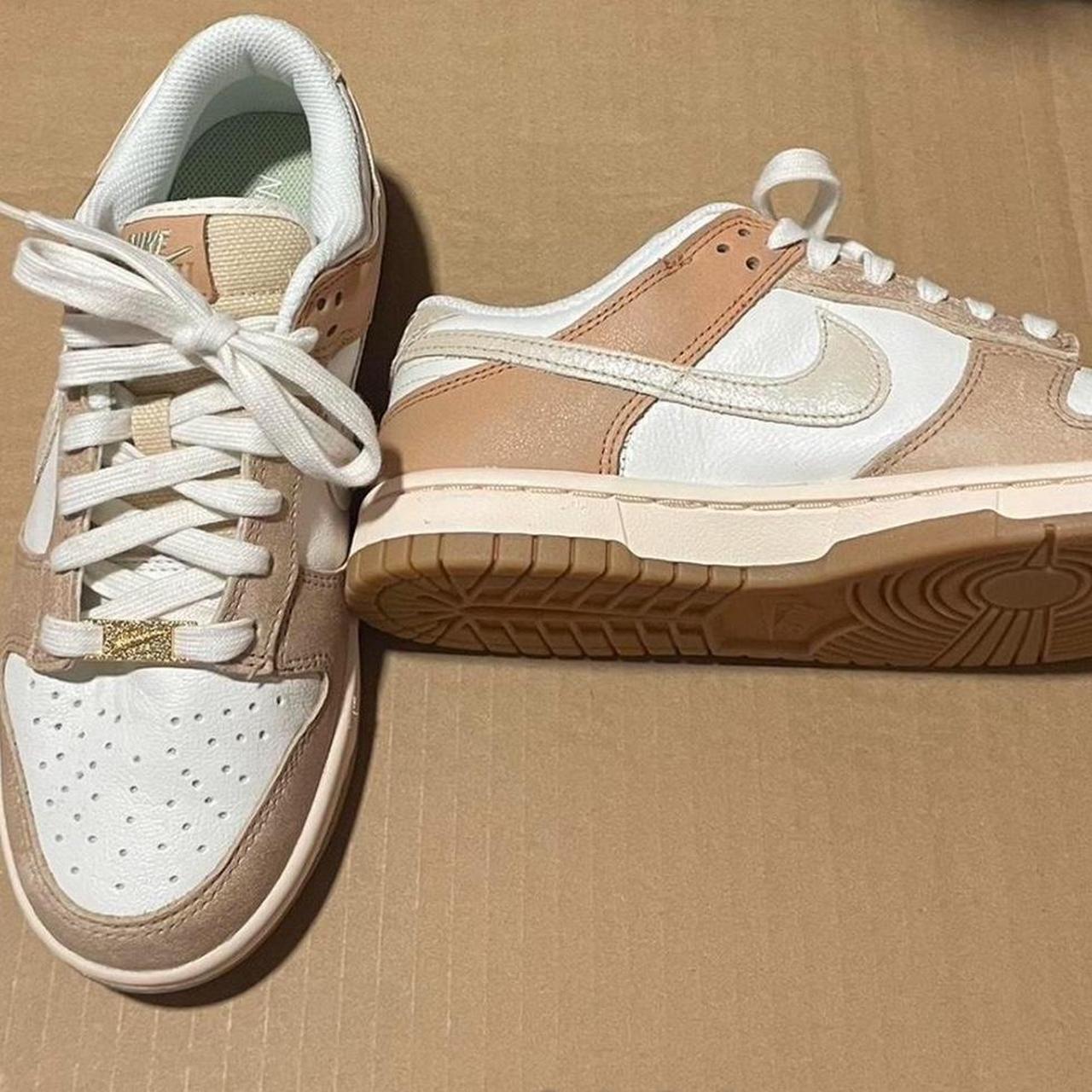 pink and gray nike dunks