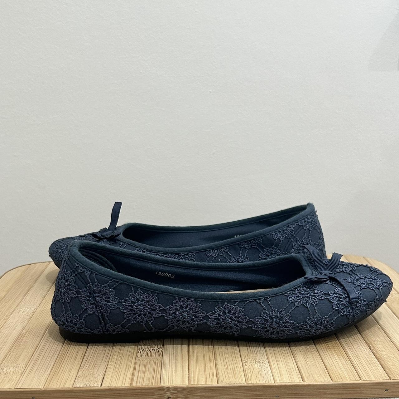 navy blue dolly shoes