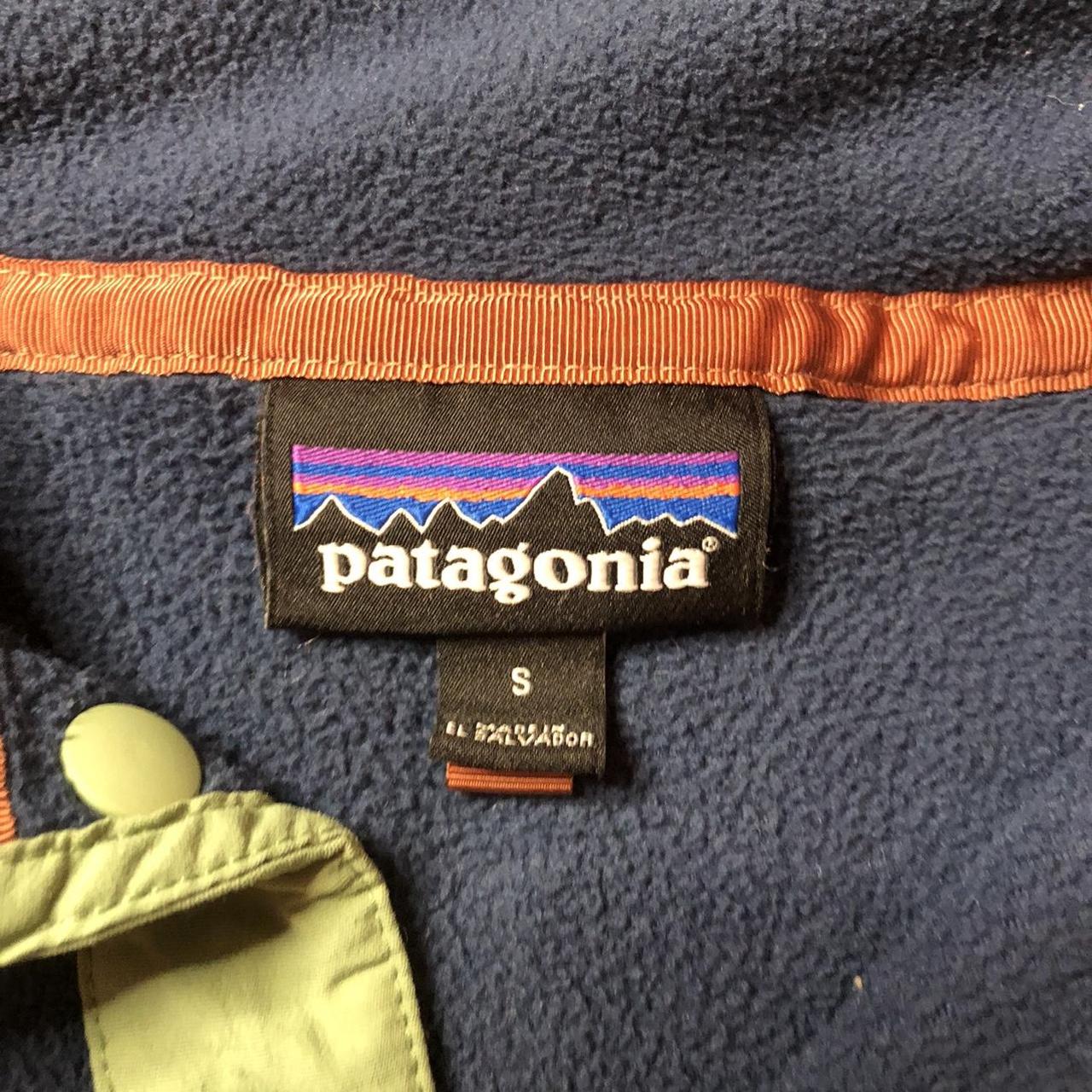 Patagonia Women's Blue and Green Jacket | Depop