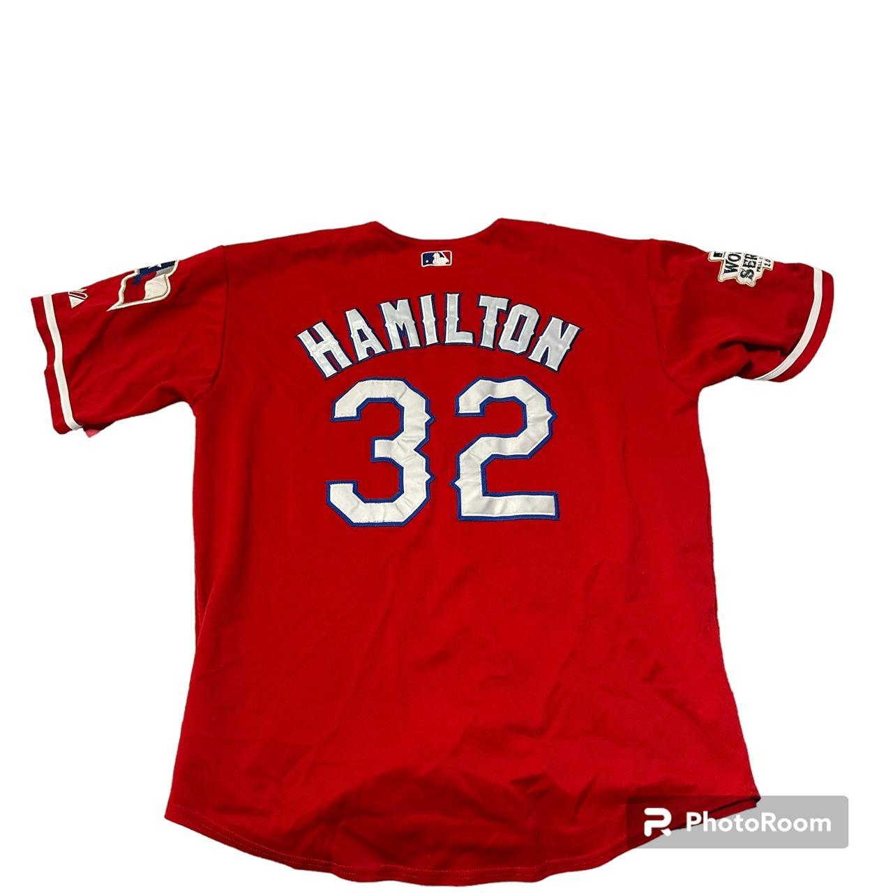MLB Texas Rangers Josh Hamilton #32 T-Shirt jersey - Depop
