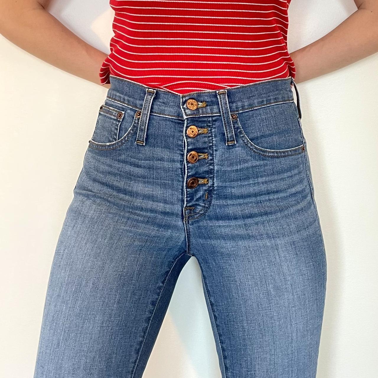 inch high-rise toothpick jeans with visible Depop
