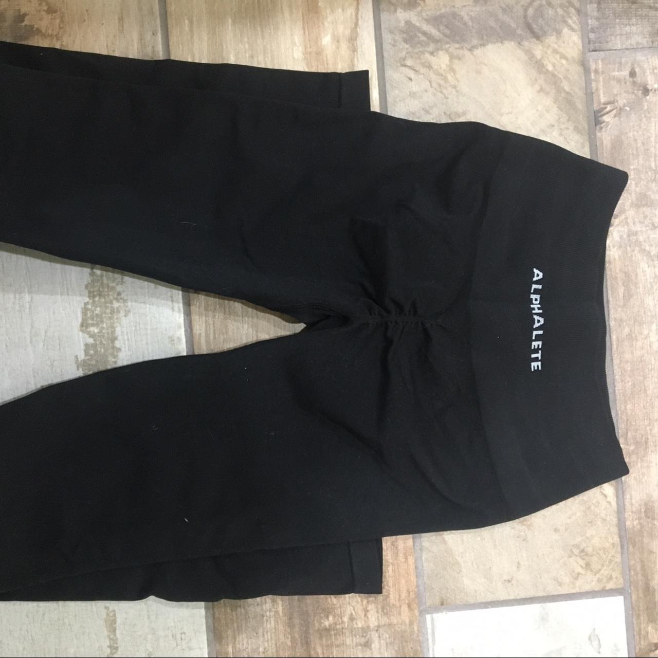 Alphalete Women's Black Leggings Depop