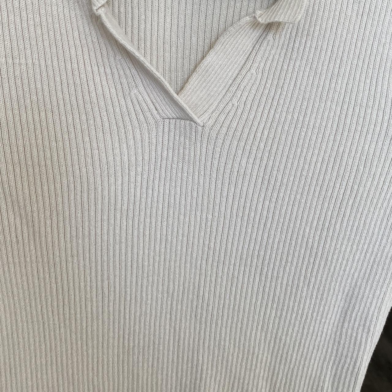 Massimo Alba Women's Cream and White Shirt (2)