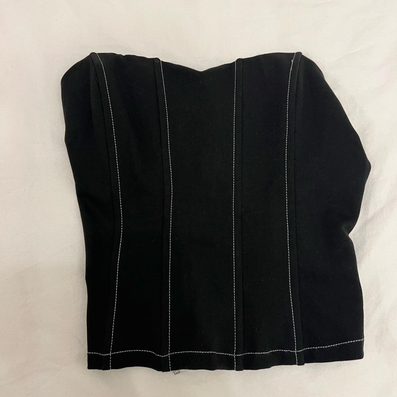 Motel rocks black corset size small - Depop