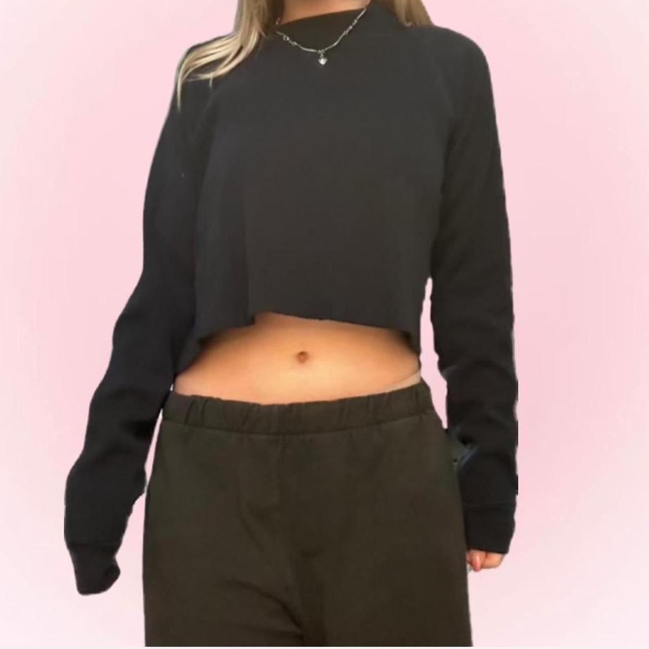 Brandy Melville Women's Crop top Navy One size – brandy