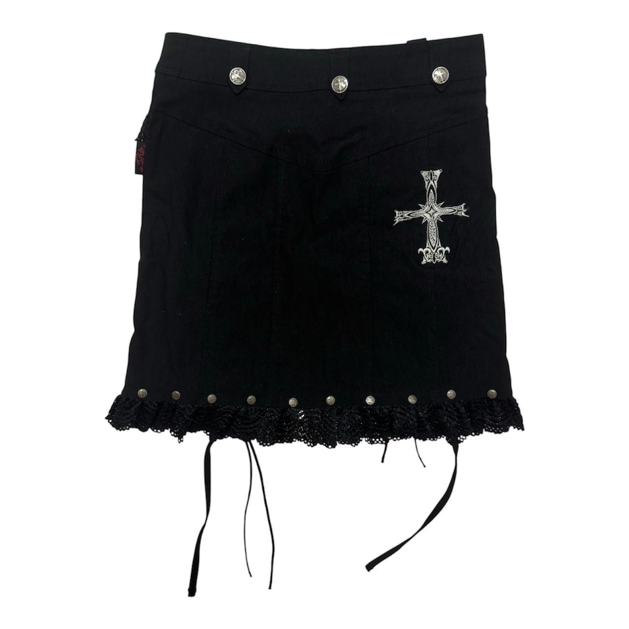 Japanese brand Ozz On Hikozoh gothic lace up skirt | Depop