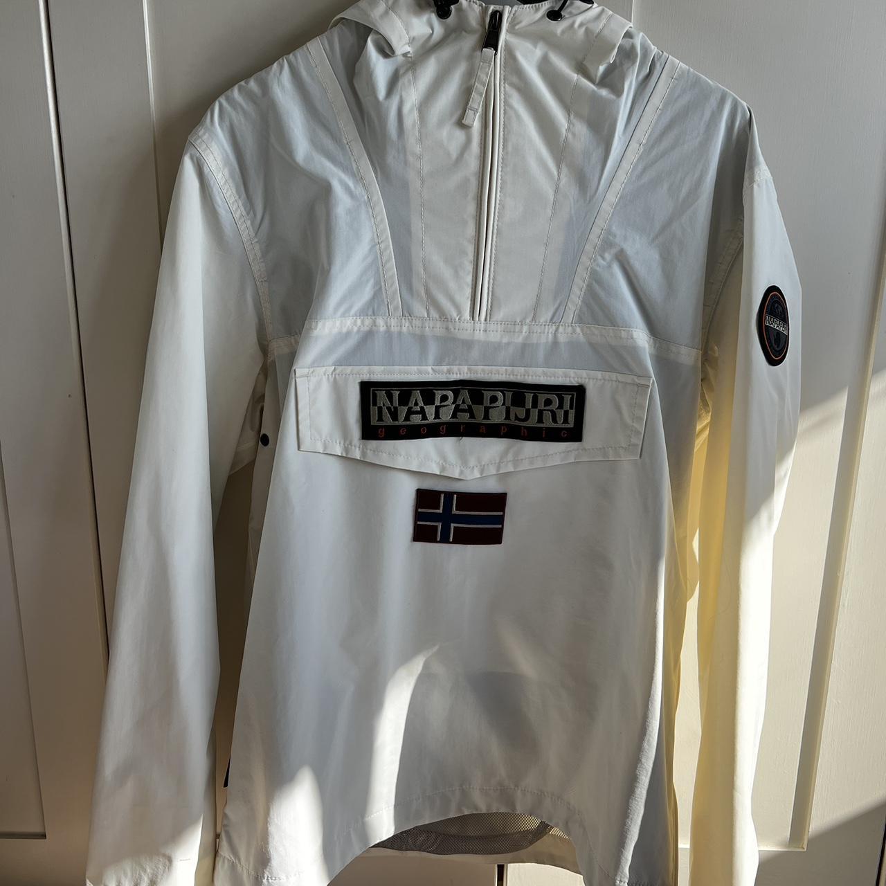 Napapijri Rainforest Sum 3 Jacket in White. Size... - Depop