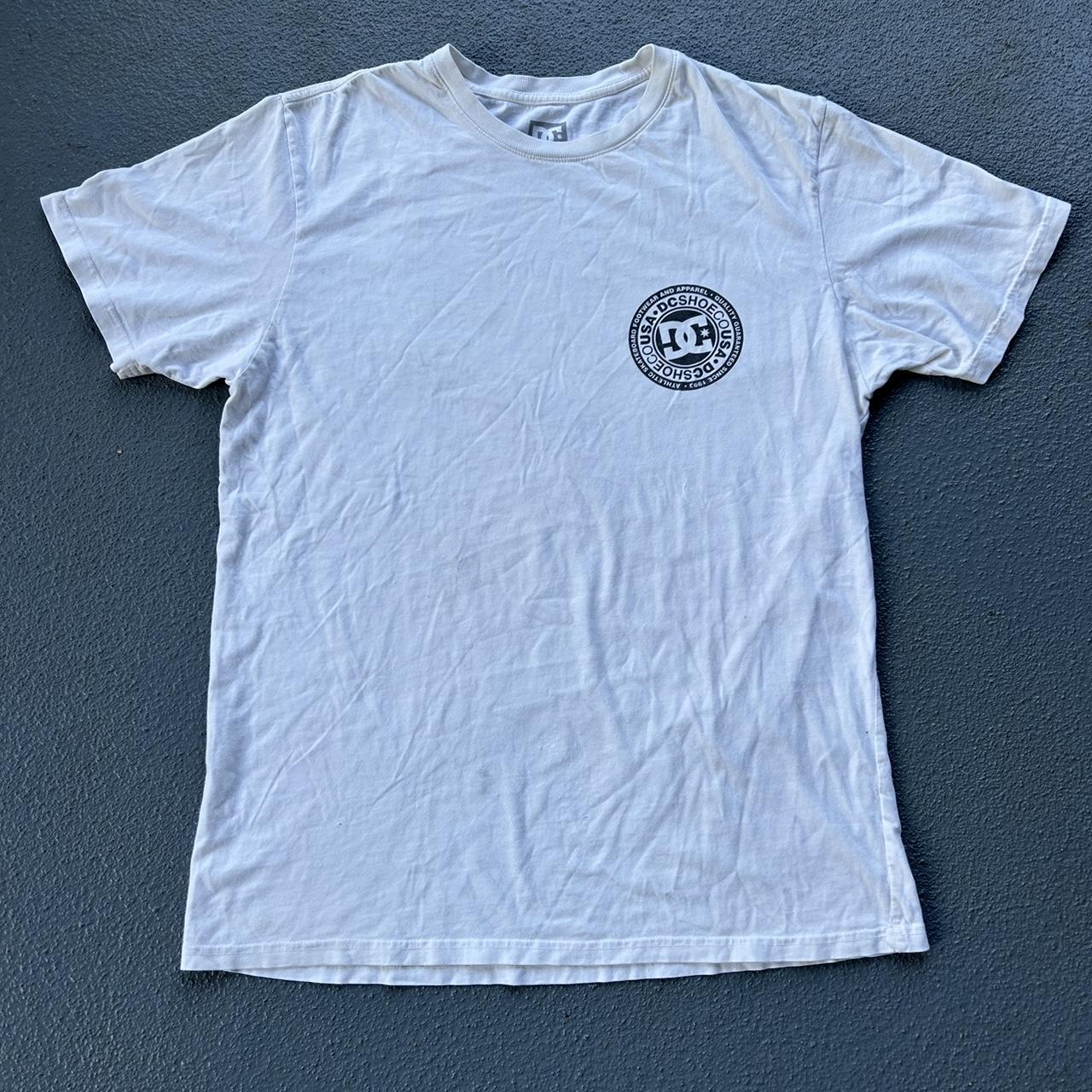 DC Shoes Men's White T-shirt | Depop