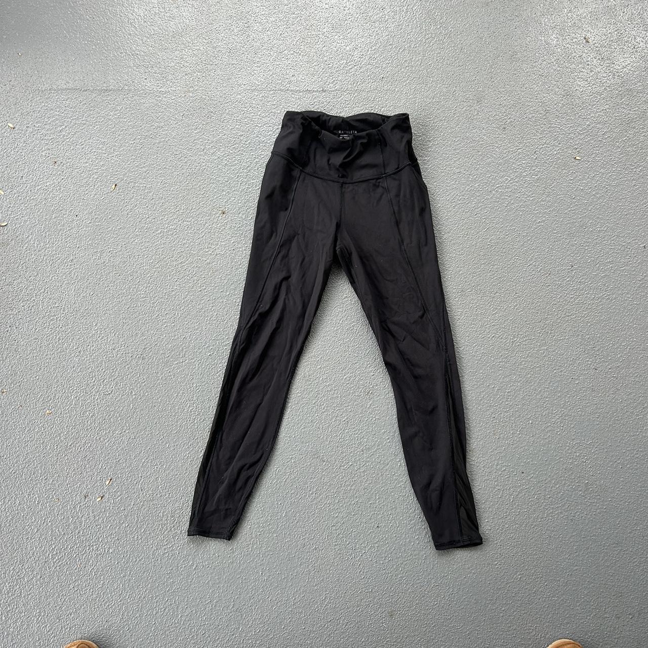 Athleta Black Leggings - great condition - perfect - Depop