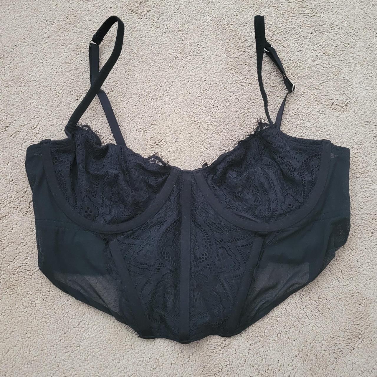 Gilly Hicks Lace Corset Bra Top - SEND OFFERS! - - Depop