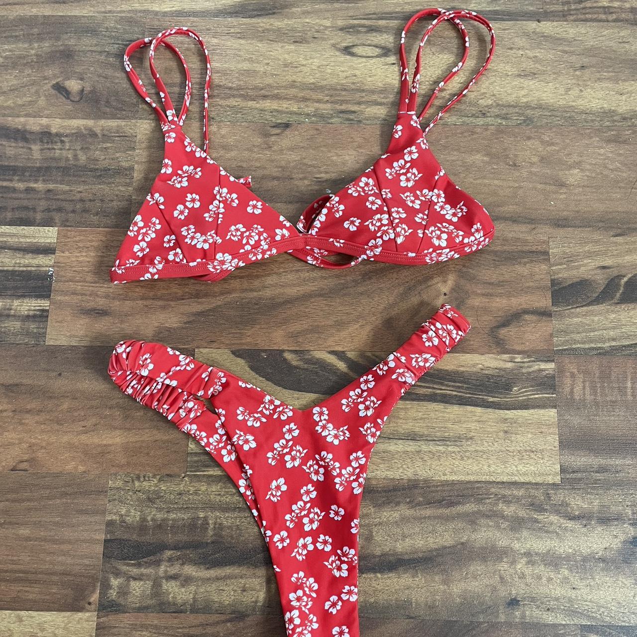 Kulani Kinis Women's Red Bikinis-and-tankini-sets | Depop