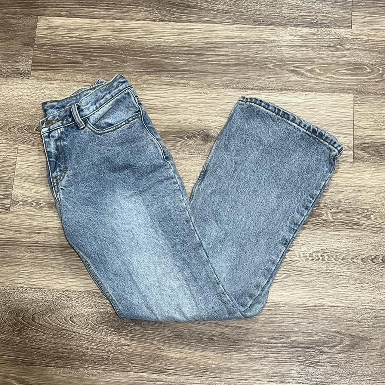 Brandy melville quinn jeans perfect condition,... Depop