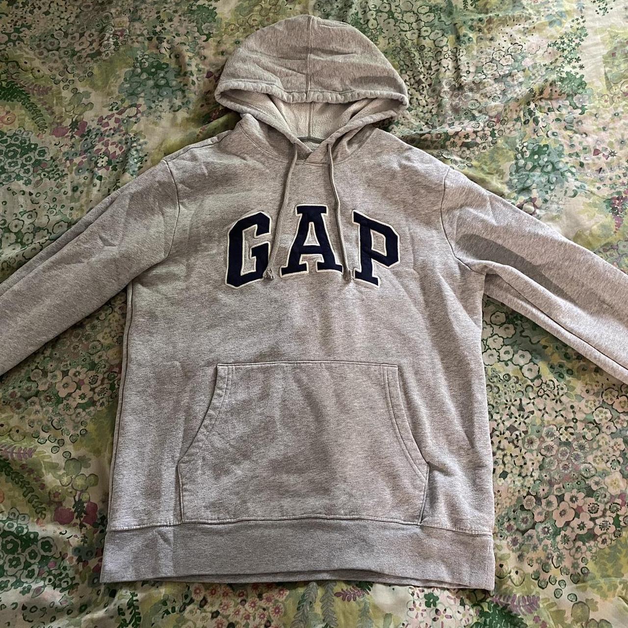 Light Gray GAP Hoodie GAP Vintage Hoodie Y2K Depop