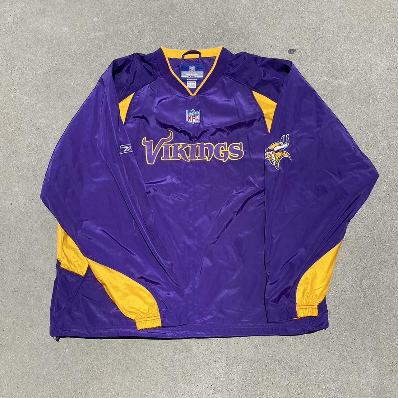 Vintage 00s Purple Reebok Minnesota Vikings Long Jacket - X-Large