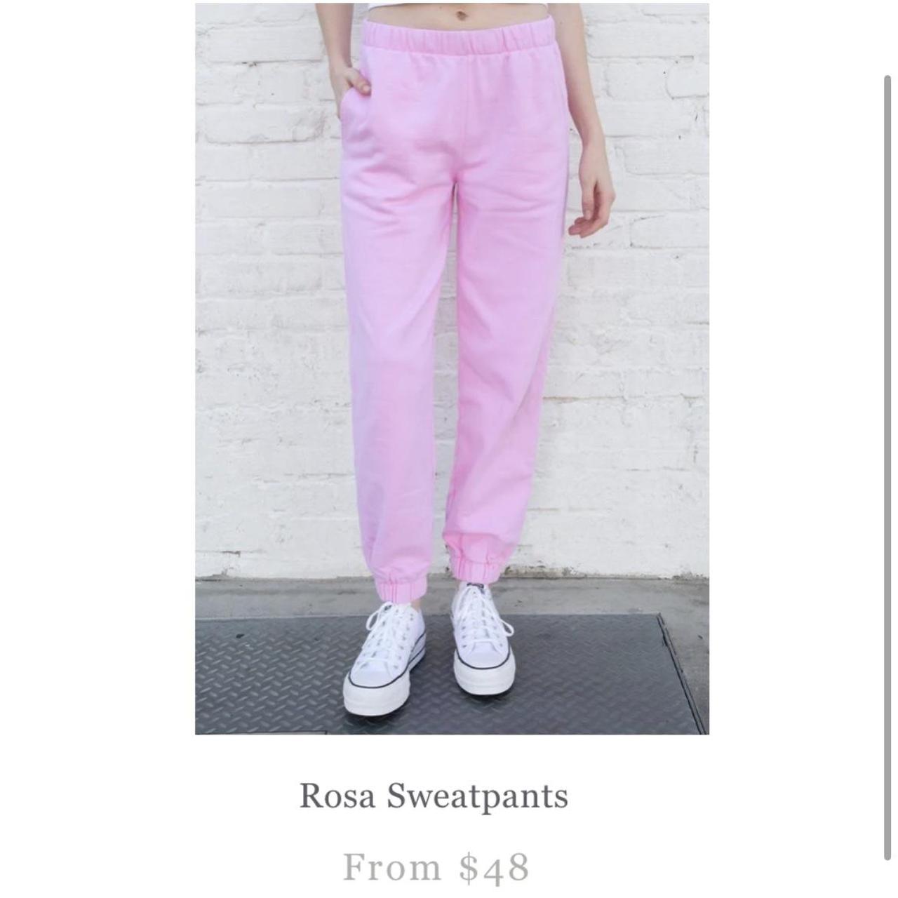 Brandy melville fashion pink sweatpants