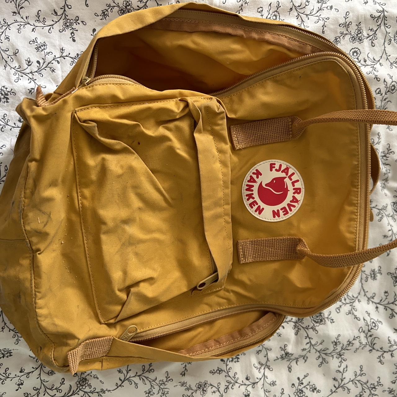 Fjallraven Kanken Ochre Backpack Used I ll wash. Depop