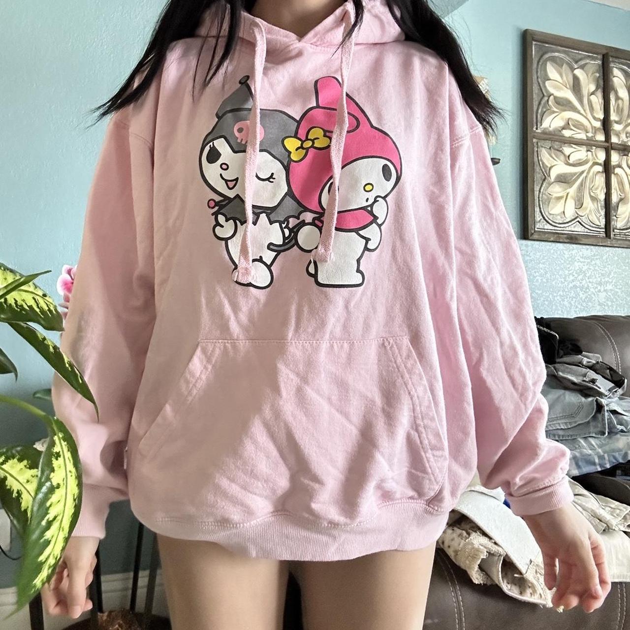 Sanrio Kuromi and My Melody Sweatshirt with... - Depop