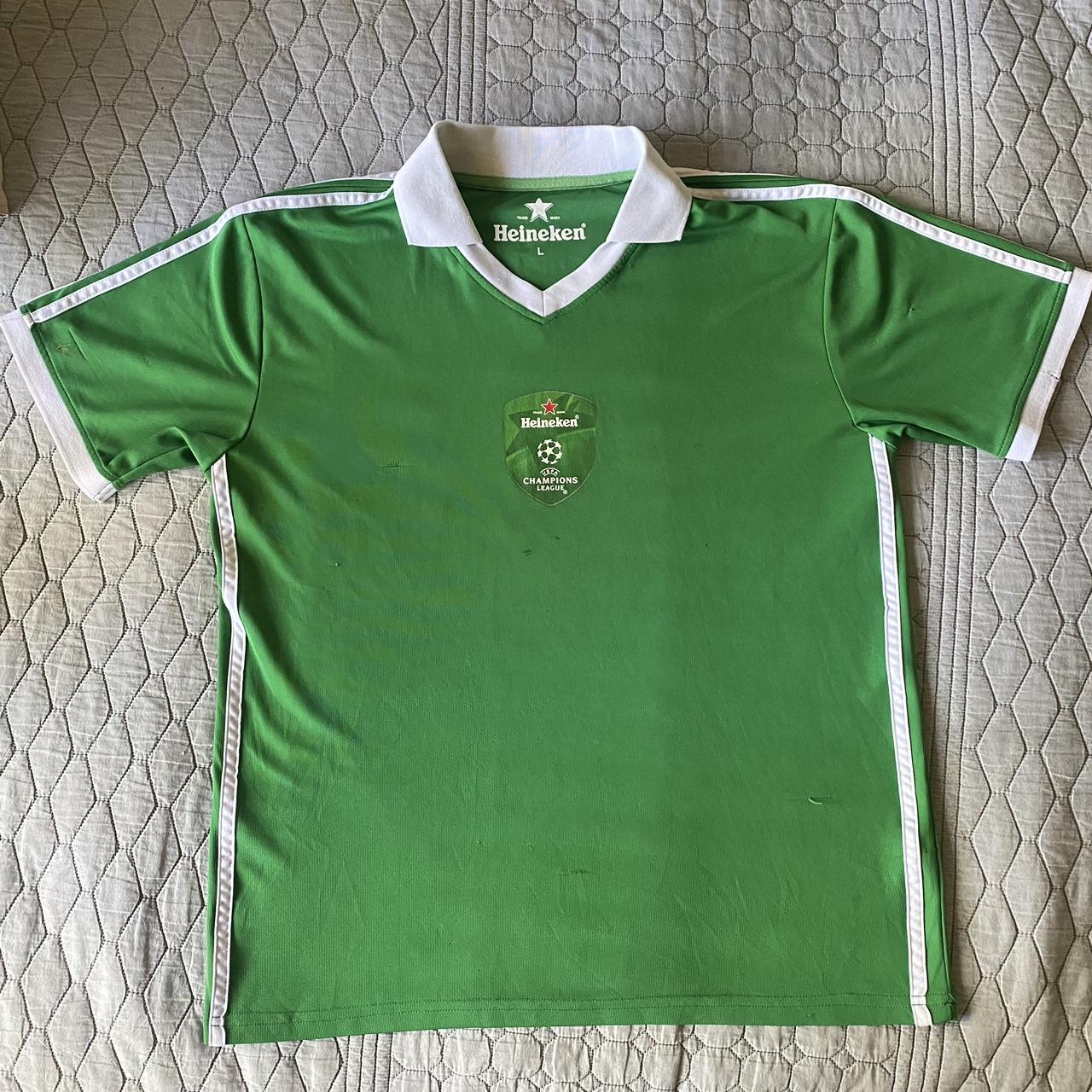 Vintage Heineken Champions league jersey Brand:... - Depop
