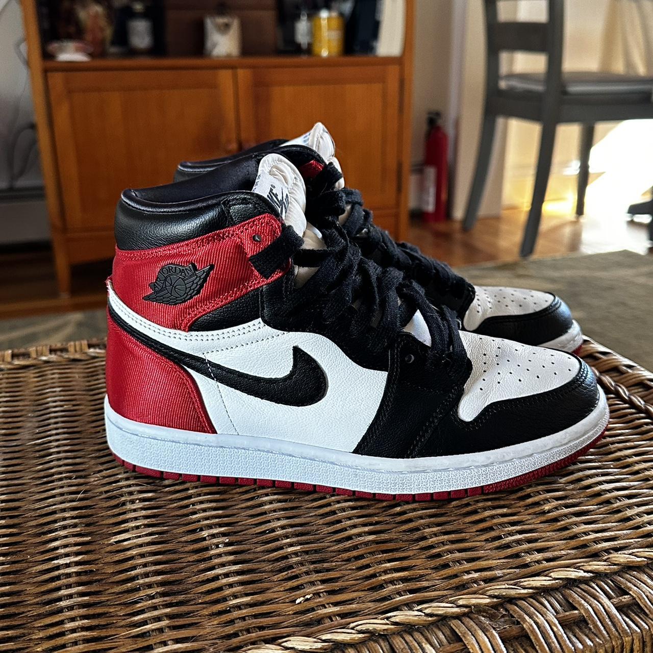 Women s Air Jordan 1 Retro High Satin Black. Depop