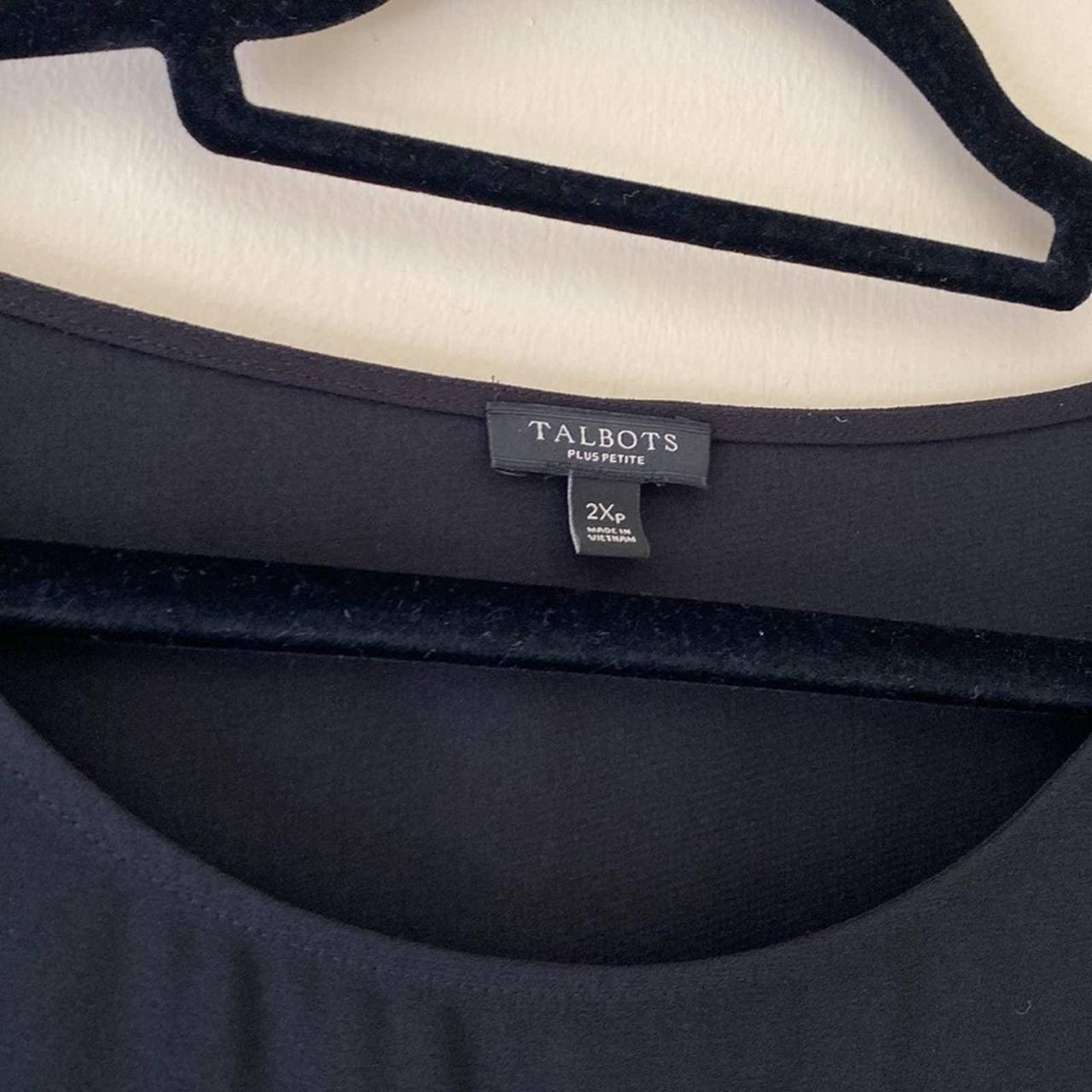 Talbots plus petites black top. Gently used. Bag - Depop