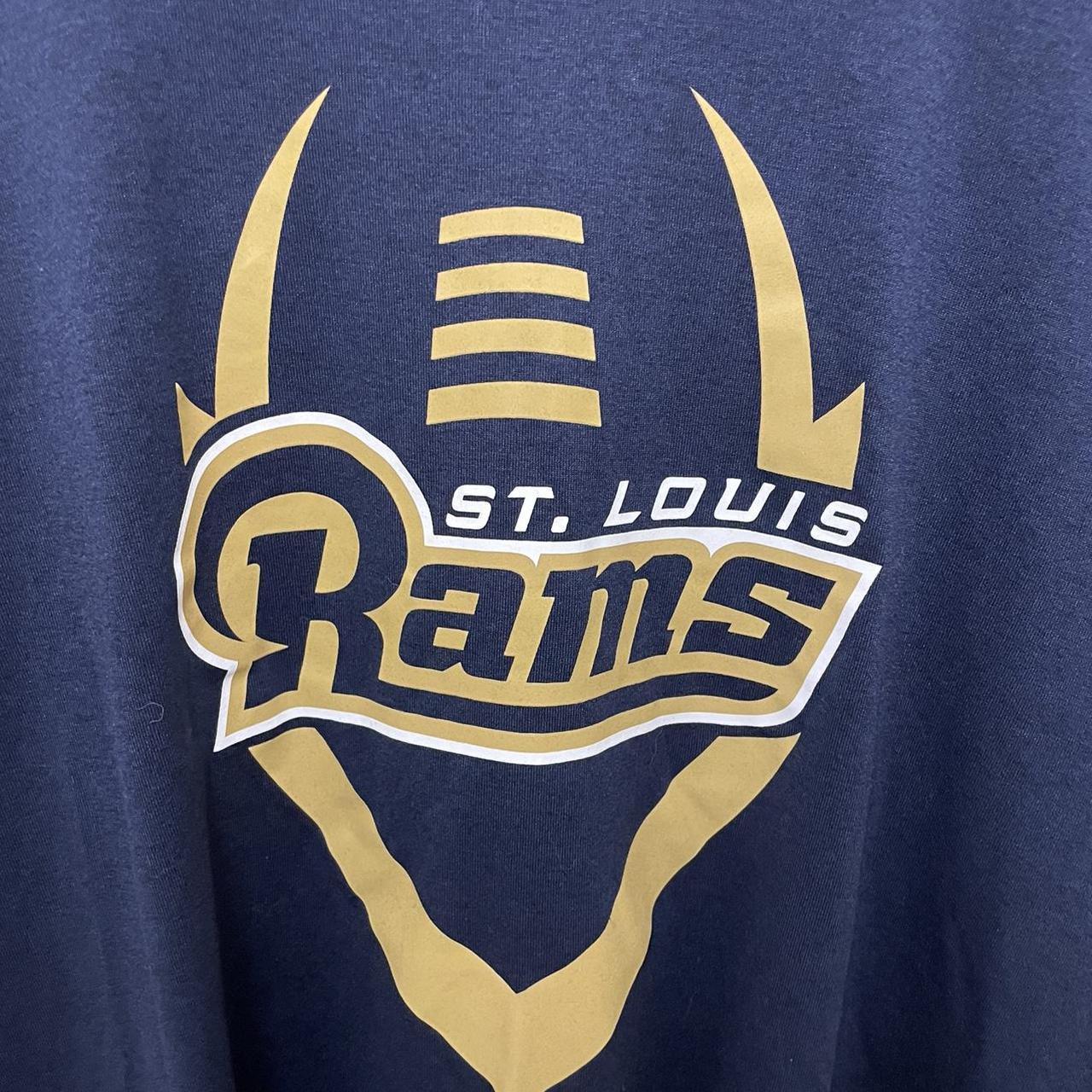 Nike Dri Fit Men's St. Louis Rams Football Navy - Depop