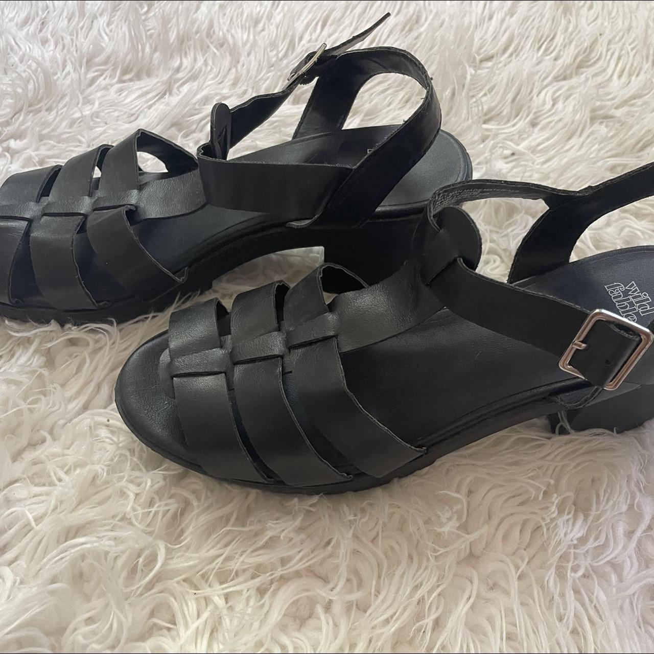 Wild Fable Women's Black Sandals | Depop